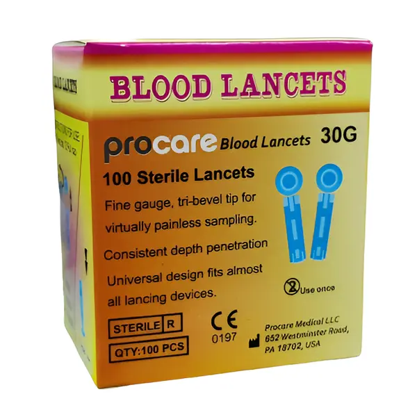 ProCare Disposable Glucometer Twist Lancets – View 2