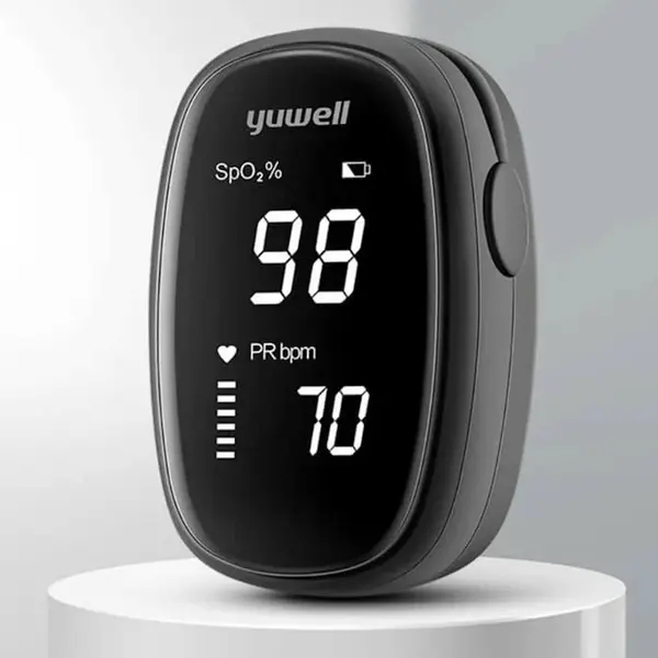 Yuwell YX102 Finger LED display Pulse Oximeter – Color: Black – View 2