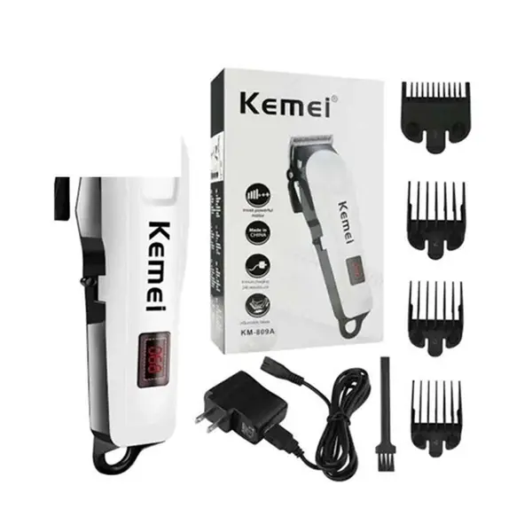 Kemei KM-809A Digital Electric Rechargeable Professional Hair Clipper Trimmer – View 4