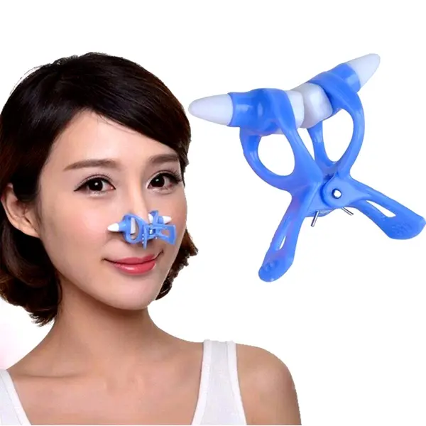 Soft Silicone Shaper Clip for Wide Lifting Nose Shaper – Color: Blue – View 2