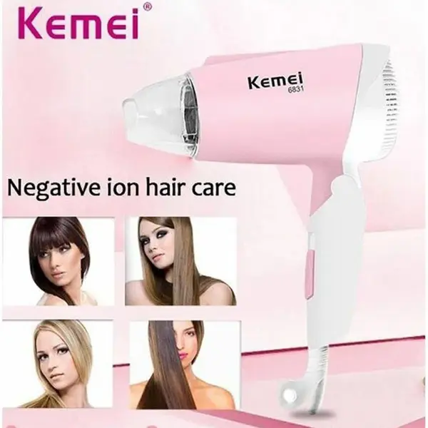 Kemei KM-6831 Essential Dry Care Foldable Hair Dryer for Women – View 5