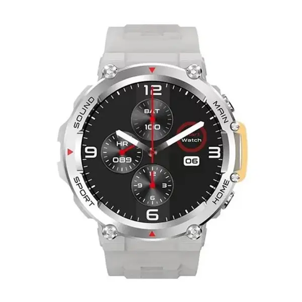 Microwear Run2 Sports Bluetooth Call Smartwatch – Color: White – View 2