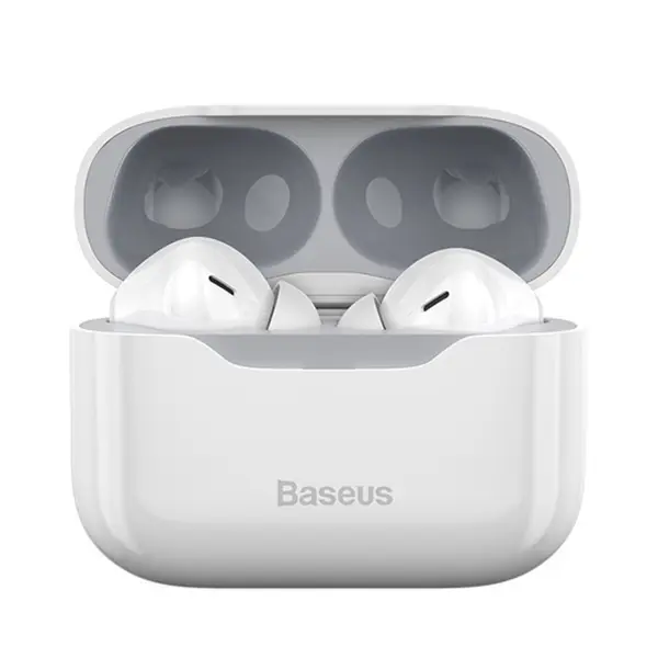 Baseus SIMU S1 ANC True Wireless Earphone – Color: White – View 1