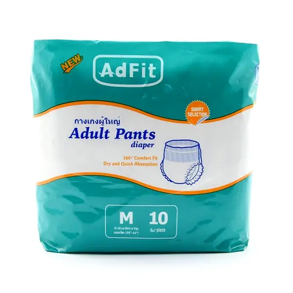 Adfit Dry & Quick Absorption Care Adult Diaper Pant – Size: M, Quantity: 10 pcs – View 2