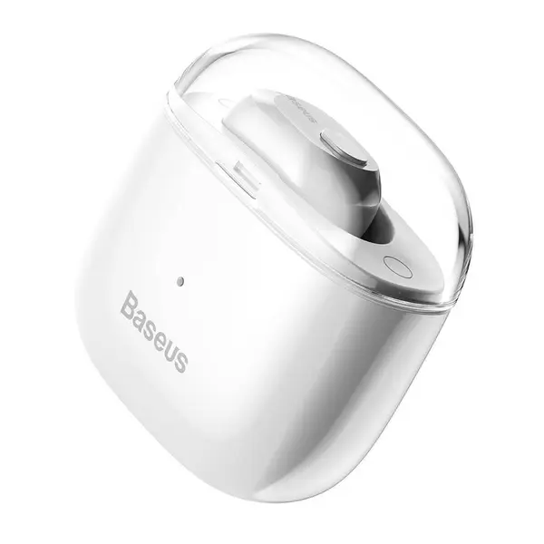 Baseus Encok A03 Bluetooth Single Earbud With Charging Case – Color: White – View 2
