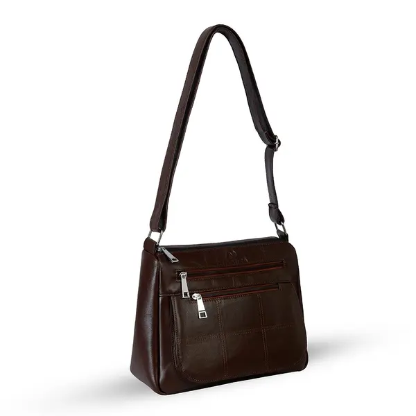 Bili Online Ladies Fashion Water-resistant At Light Rain Shoulder Bag – Color: Brown – View 2