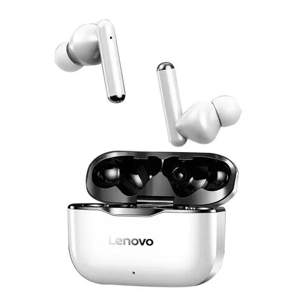 Lenovo LivePods LP1 TWS Wireless Bluetooth 5.0 Earbuds – Color: White – View 3