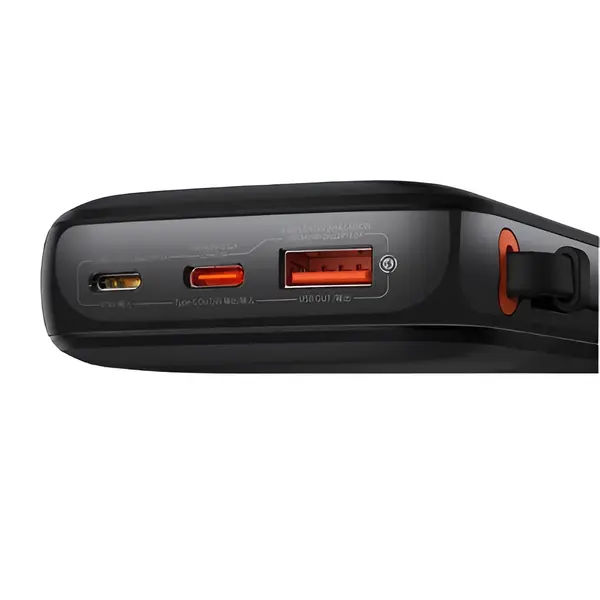 Baseus Qpow Pro 10000mah 20W Digital Display Fast Charge Type-C Power Bank – Color: Black – View 3