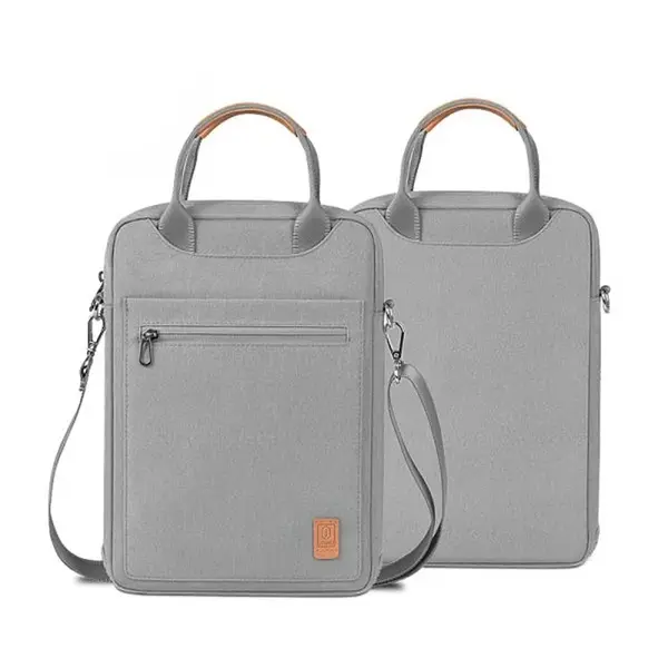 WIWU 12.9 Inch Pioneer Tablet Laptop Bag with Shoulder Strap – Color: Gray – View 1