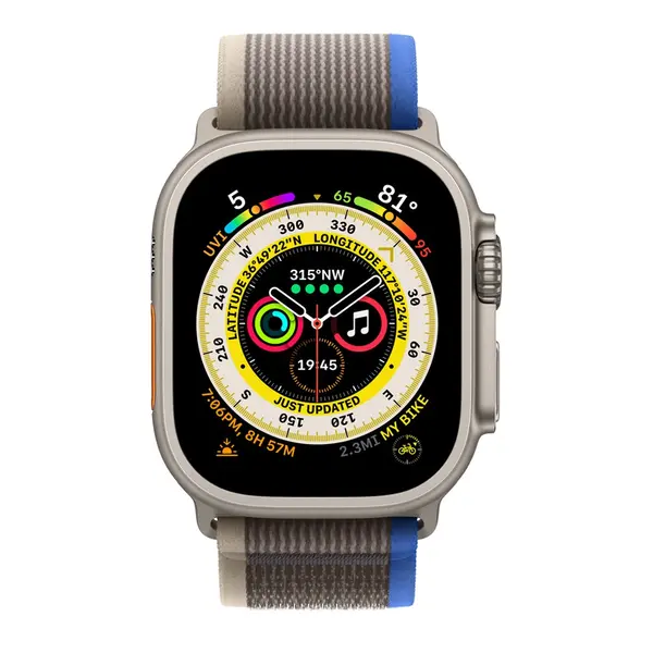 Apple Watch Ultra Titanium Case with Trail Loop GPS + Cellular – Color: Gray – View 2