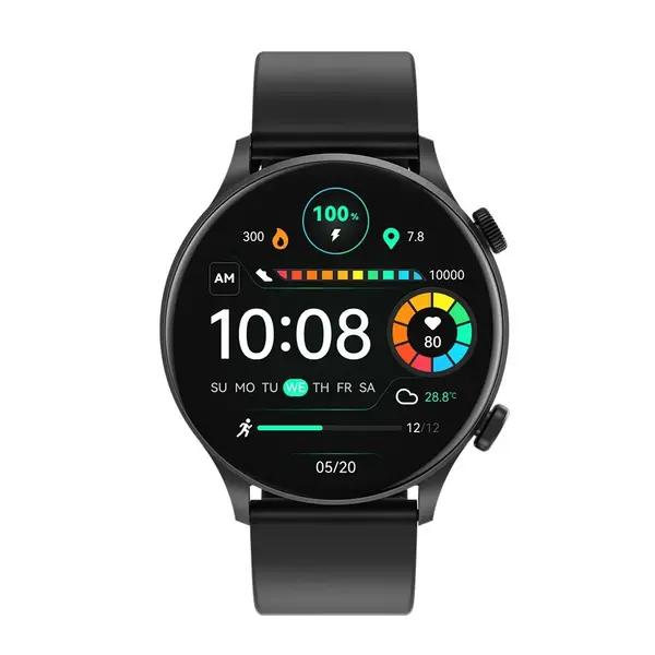 Haylou LS16 SOLAR Plus Amoled Calling Smart Watch – Color: Black – View 2