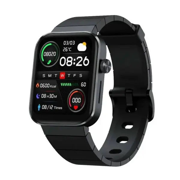 G-TiDE S1 Lite Bluetooth Calling Smartwatch – Color: Black – View 1