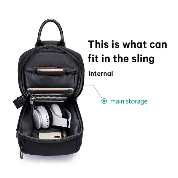 Bange BG-7565 Oxford Cloth Waterproof Anti-theft Cross body Chest Bag – View 3