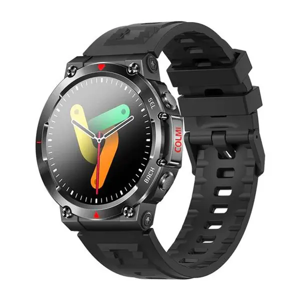 COLMI V70 IP68 Waterproof Smart Watch – Color: Black – View 1