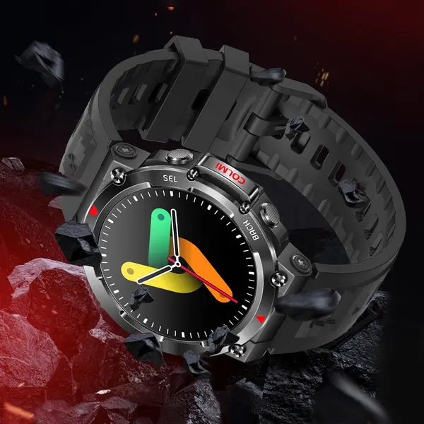 COLMI V70 IP68 Waterproof Smart Watch – Color: Black – View 4