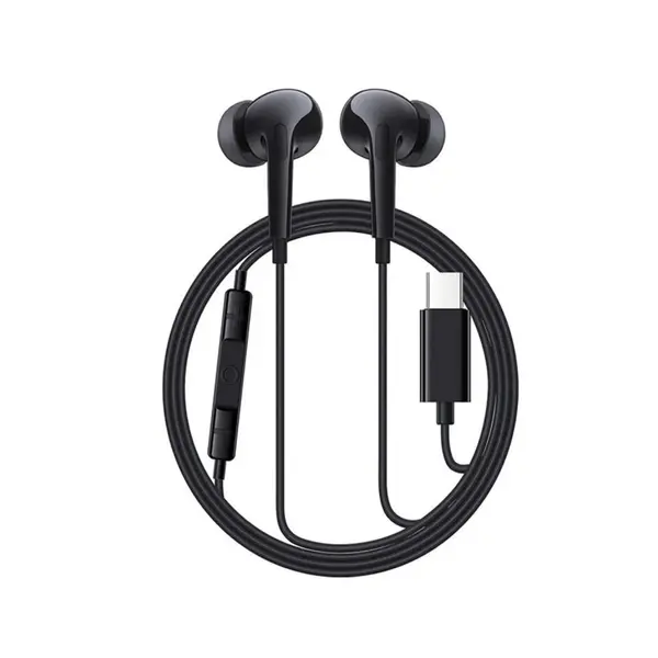  Baseus Encok CZ18 Type-C Wired Earphone – Color: Black – View 1