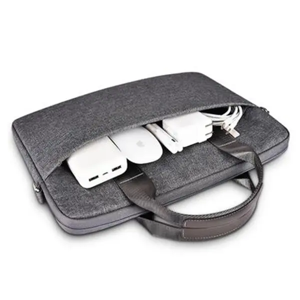 WIWU Minimalist 14 Inch Shoulder Strap Laptop Bag – Color: Gray – View 3
