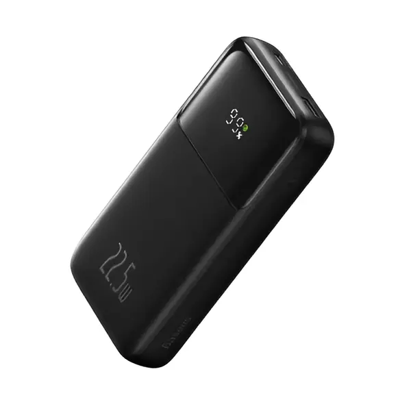 Baseus Comet Series 20,000mAh 22.5W Digital Display Power Bank – Color: Black – View 1