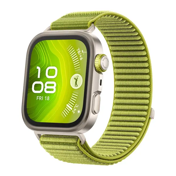 Huawei Watch Fit 4 Pro AMOLED Smartwatch – Color: Green – View 1