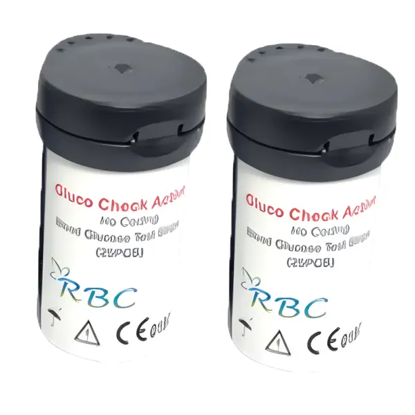 RBC Gluco Check Active Test Strips for Blood Sugar – Number Of Strips: 50 – View 2