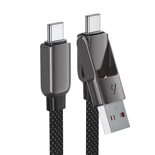 ACEFAST C13-04 60W USB-A/USB-C to USB-C Fast Charging & Data Sync Cable – View 2