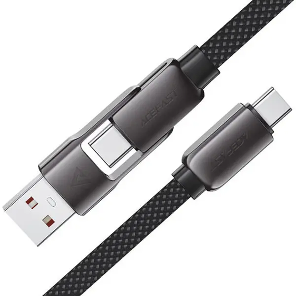 ACEFAST C13-04 60W USB-A/USB-C to USB-C Fast Charging & Data Sync Cable – View 1