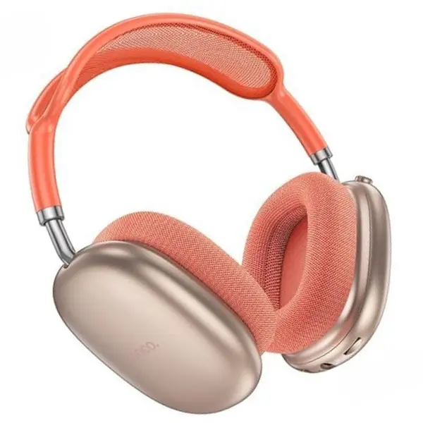 Hoco W55 Ultra Max Sports Bluetooth Wireless Headphones With Microphone – Color: Orange – View 2