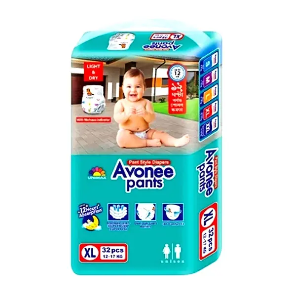 Avonee Advanced Leakage Guard Pant System Baby Diaper – Quantity: 32 pcs – View 1