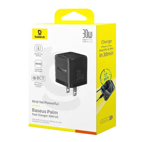 Baseus Palm Series 30W PD Dual Port Fast Charger – View 2