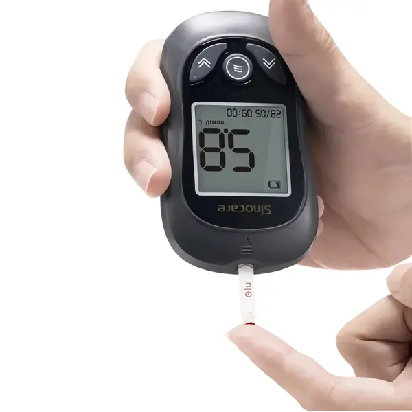 Sinocare Gold AQ Plus Lifetime Glucometer for Diabetes Test – View 3
