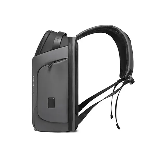 BANGE BG-7277 Business Large Capacity Backpack Men Waterproof Travel Computer Backpack – Color: Gray – View 2