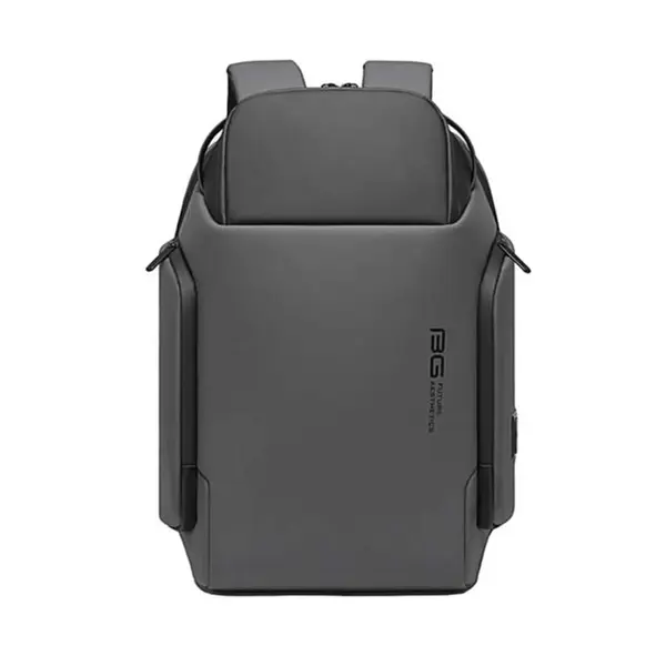 BANGE BG-7277 Business Large Capacity Backpack Men Waterproof Travel Computer Backpack – Color: Gray – View 1