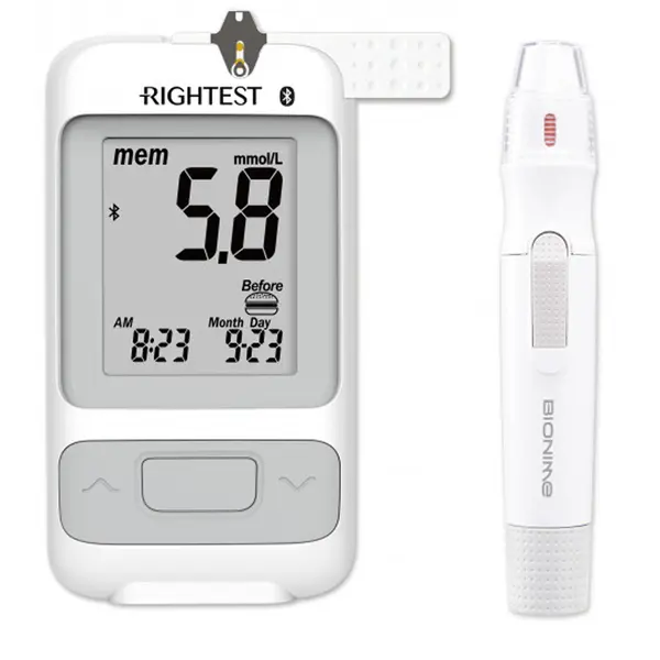 Bionime GM700SB Rightest Blood Glucose Meter with Bluetooth Connectivity – View 1