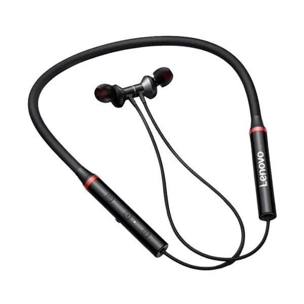 Lenovo HE05X II (New Edition) Bluetooth Neckband Earphone Black – View 2