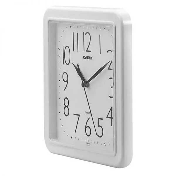 Casio IQ-02S-7DF Analog Clock Type Resin Wall Clock White Color – View 2