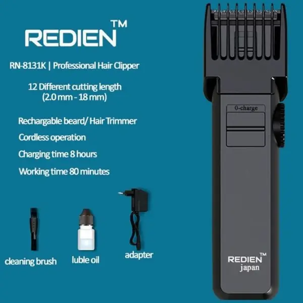 Redien RN-8131K men’s professional hair clipper with AC/DC function Trimmer  – View 3