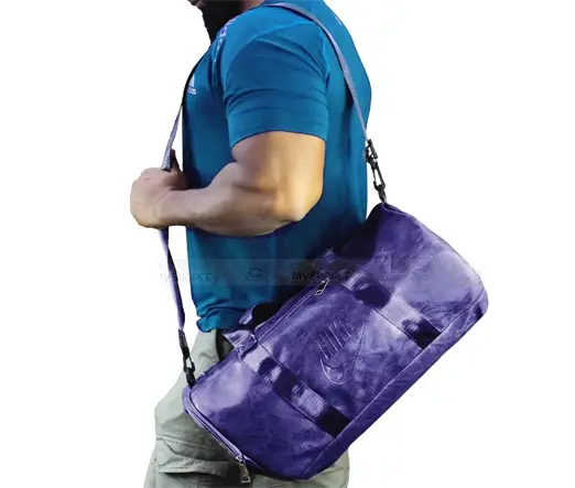 Men and Women 18 Litter Duffel 16/8 inch Fitness Gym Bag – Color: Purple – View 2