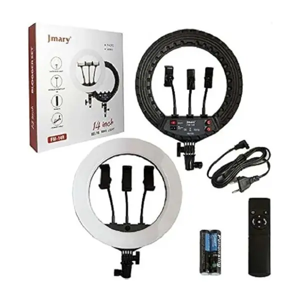 JMARY FM-14R Photography Light 14-inch Live Streaming Ring Light – View 1