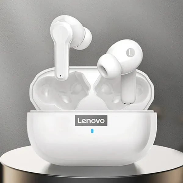 Lenovo LivePods LP1s TWS Wireless Bluetooth Earphone  – Color: White – View 2