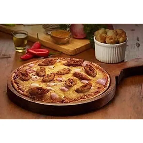 8 Inches Diameter Serving Bat to Wood Pizza Platter – View 4
