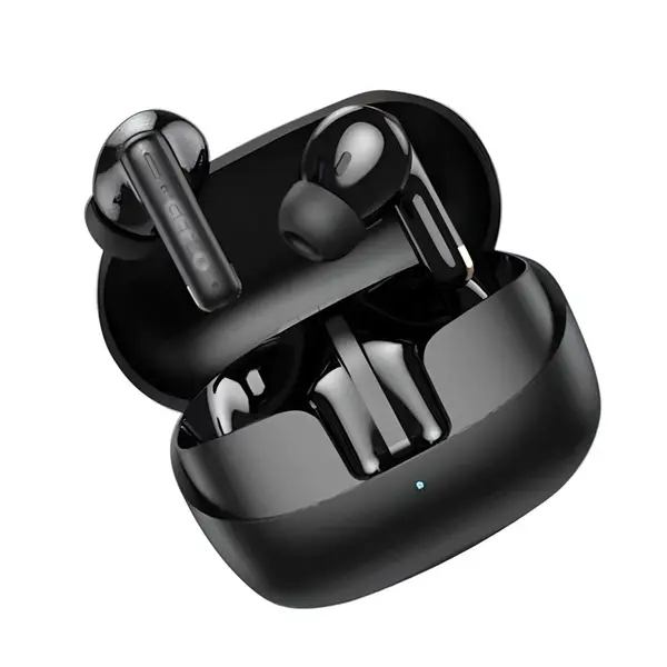 GEEOO T6 Heavy Bass Touch Control True Wireless Earbuds – Color: Black – View 2