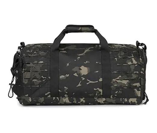 QT&QY 40L Military Tactical Duffle Men Sport Gym Bag – Color: Bronze – View 3