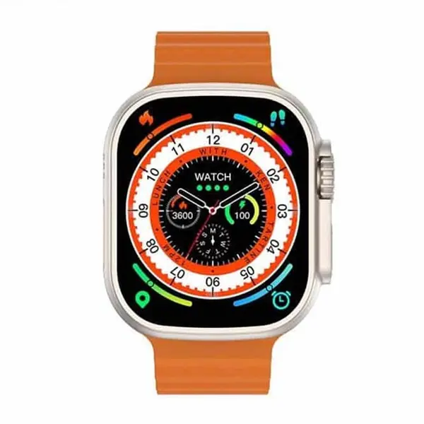 Microwear W68 Plus Ultra IPS Screen Smartwatch – Color: Orange – View 2