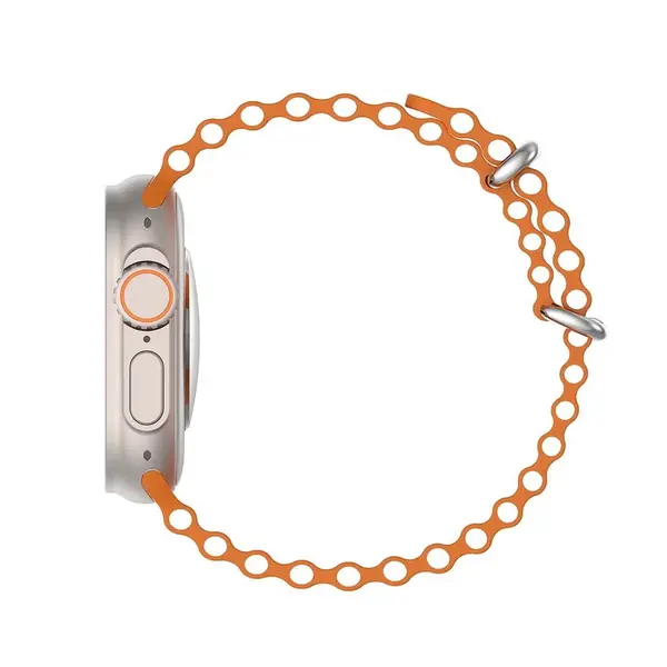 Microwear W68 Plus Ultra IPS Screen Smartwatch – Color: Orange – View 3