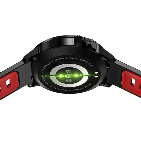 Microwear L8 Full Touch Screen Waterproof IP68 Smartwatch – Color: Red – View 5