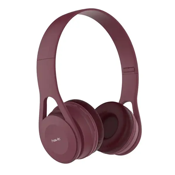 Havit H2262D 3.5mm Stereo Wired Headphone – Color: Red – View 1