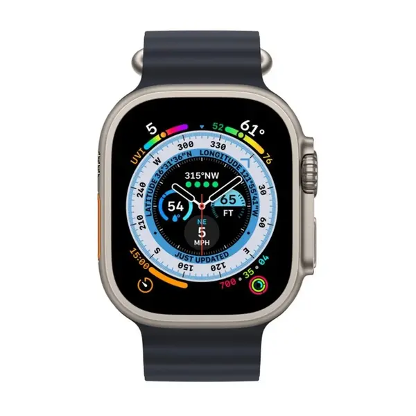 Apple Watch Ultra Titanium Case Ocean Band GPS + Cellular Smartwatch – Color: Black – View 2