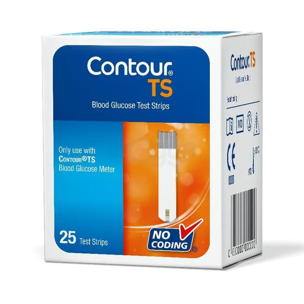 Contour TS Diabetes Solution Blood Glucose Test Strips – Number Of Strips: 25 – View 4