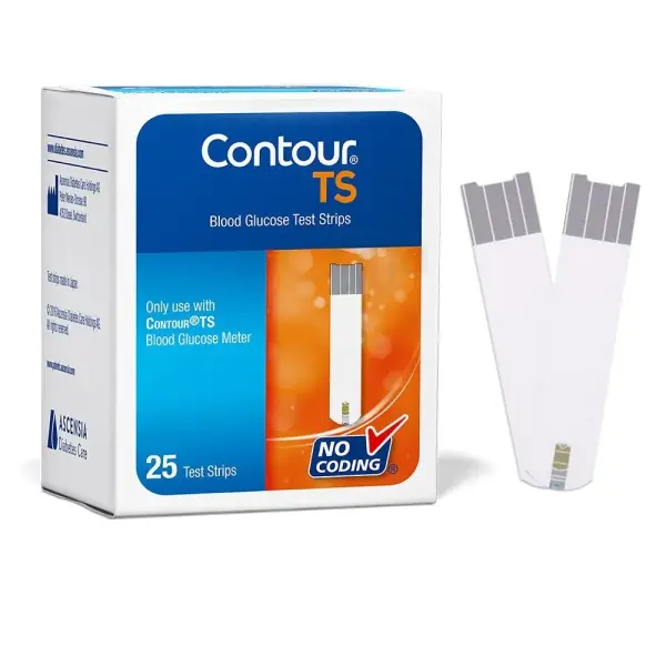 Contour TS Diabetes Solution Blood Glucose Test Strips – Number Of Strips: 25 – View 3