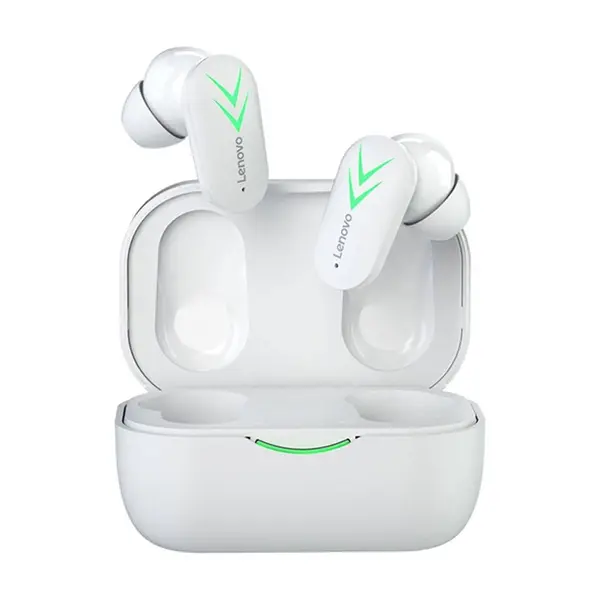Lenovo XT82 True Wireless Gaming Bluetooth Earbuds – Color: White – View 1